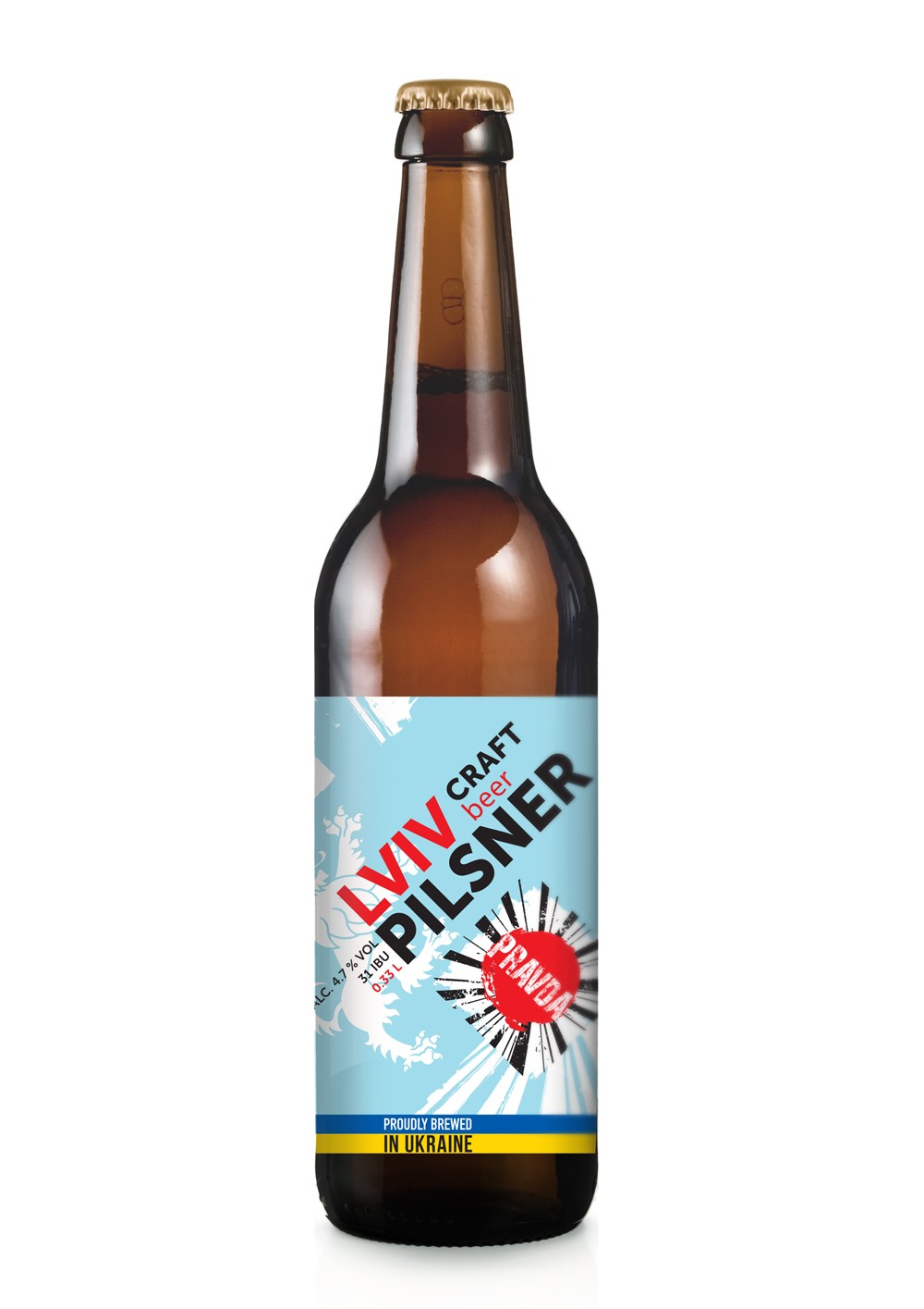 Pravda Pilsner beer