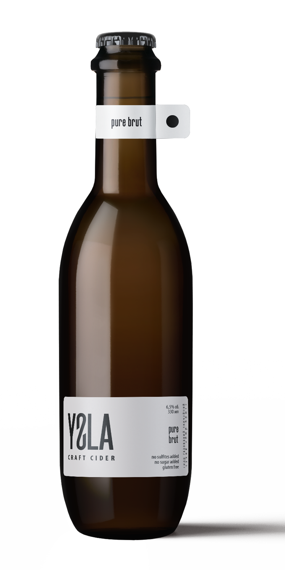 YSLA Pure Brut cider bottle