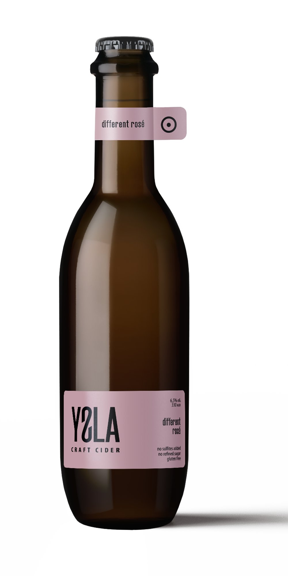 YSLA Different Rosé cider bottle