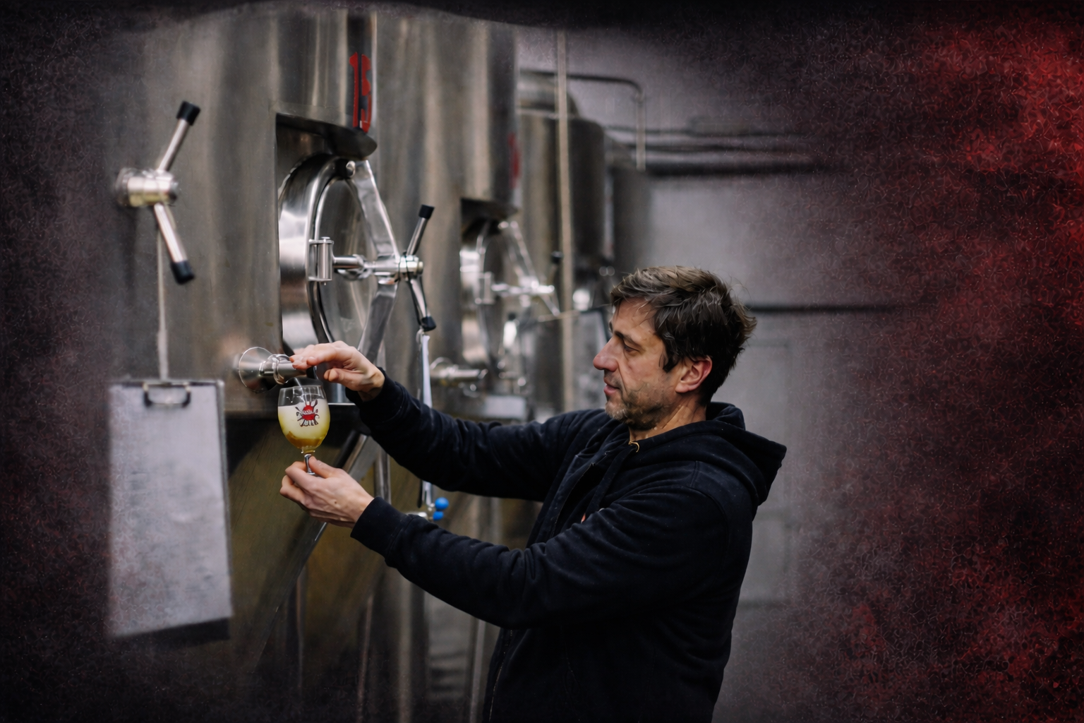 Brewing at Pravda Brewery